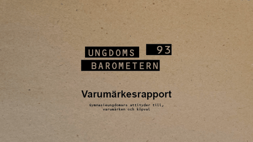 Varumärkesrapport